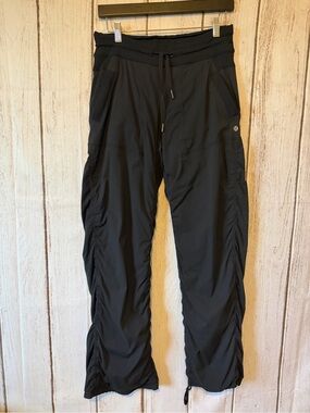 Lululemon Dance Studio Lined Ruched Pants Black Size 6